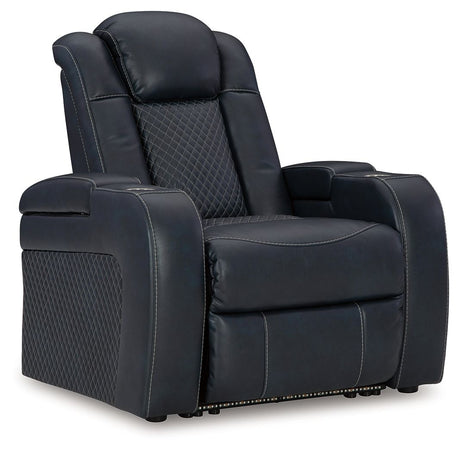 Fyne-dyme - Power Recliner/Adj Headrest Blue by Signature Design by Ashley® | Bel Furniture