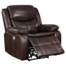 Sycamore - Upholstered Power Recliner Chair Dark Brown by Coaster Fine Furniture | Bel Furniture