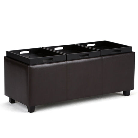 Avalon - Multi Functional Storage Ottoman by Simpli-Home | Bel Furniture