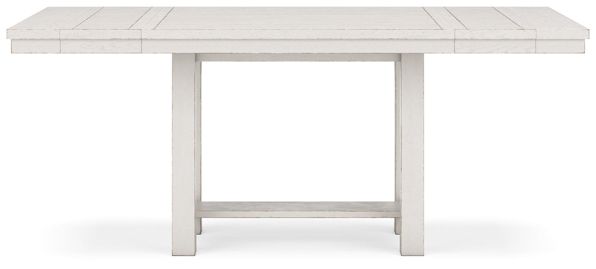 Robbinsdale - Rectangular Counter Height Dining Extension Table Set