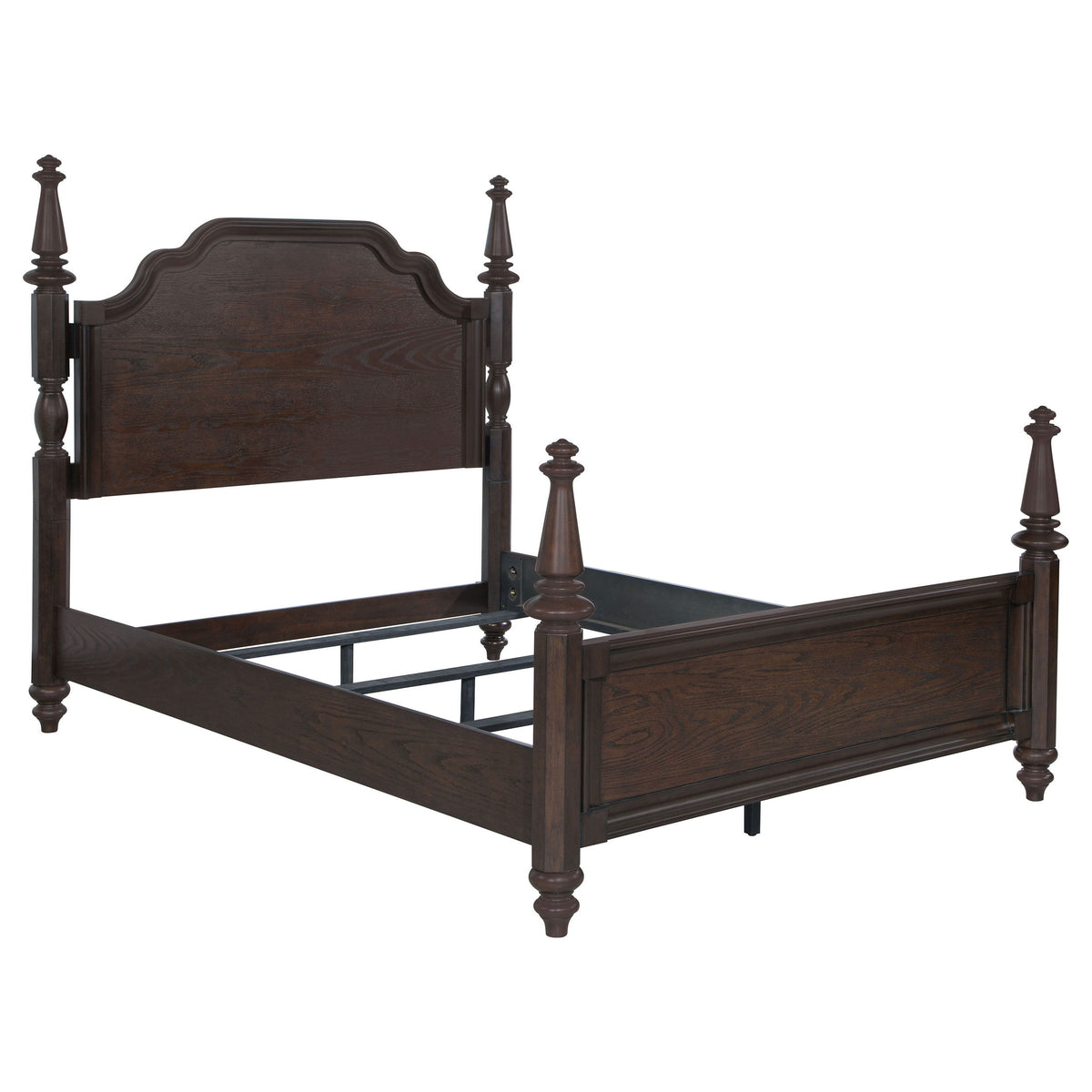 Andover - Four Poster Bed Dark Brown by Coaster Fine Furniture | Bel Furniture