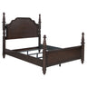 Andover - Four Poster Bed Dark Brown by Coaster Fine Furniture | Bel Furniture