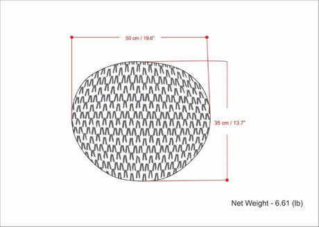 Nisi - Round Knitted Outdoor / Indoor Pouf - Light Gray by Simpli-Home | Bel Furniture