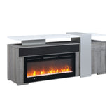 Zorra - Entertainment Unit With Bluetooth Speaker - Gray