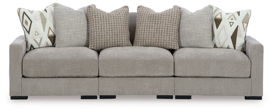 Aslan Court - Sectional Gray 3 Pc. Sofa Sectional by Benchcraft® | Bel Furniture