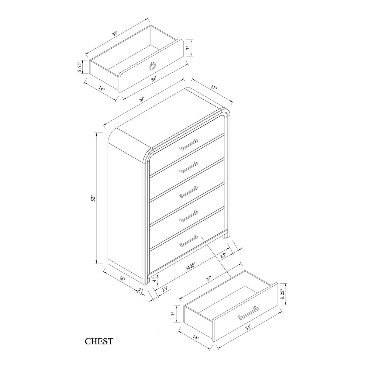 Malco - 5 Piece Bedroom Set