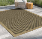 Earth - Indoor / Outdoor Area Rug Polypropylene - Jute / Black