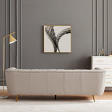 Lamattina - Genuine Italian Leather Channel Tufted Sofa