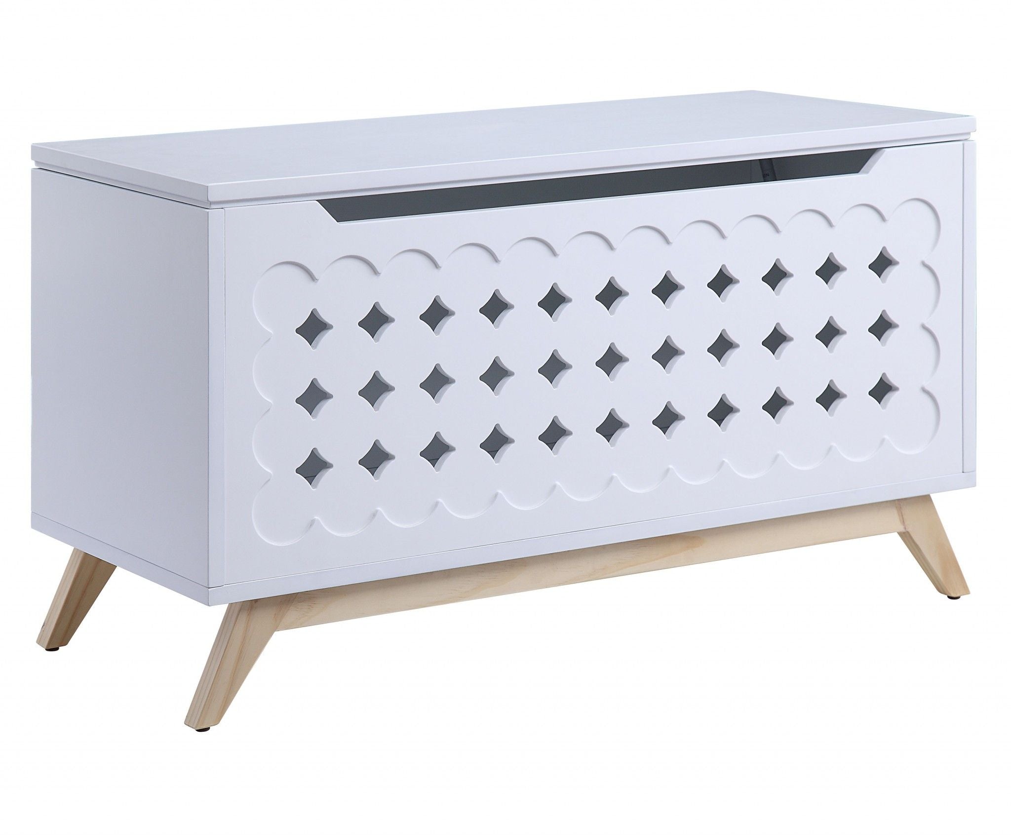 Wood Youth Chest - White Natural