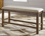 Moriville - Beige - Double UPH Bench by Signature Design by Ashley® | Bel Furniture