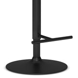 Edwin - Adjustable Swivel Bar Stool - Black by Simpli-Home | Bel Furniture