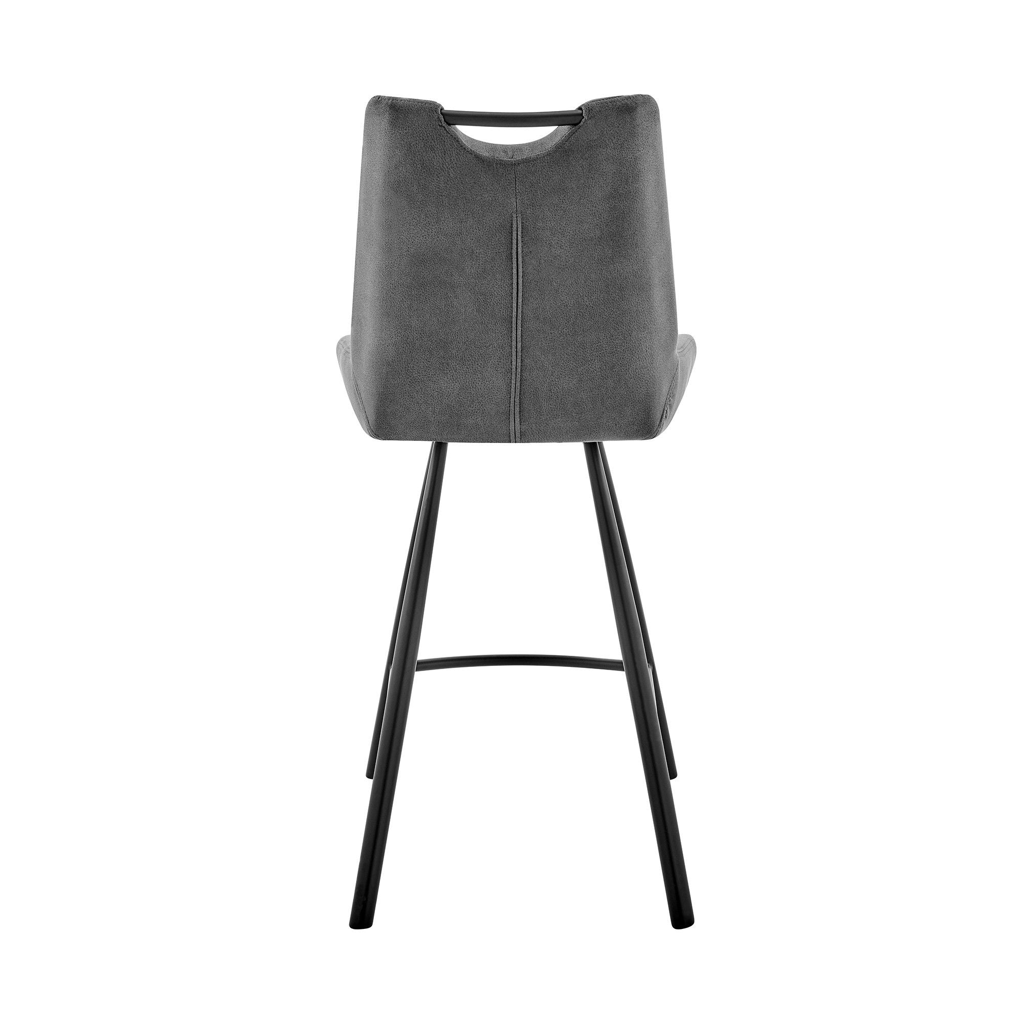 42" Bar Height Bar Chair - Charcoal / Black