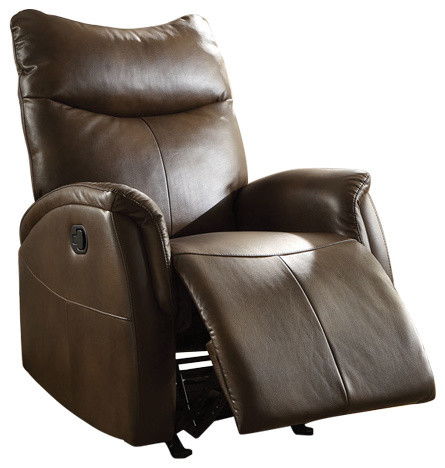 Leather-Aire Motion Recliner - Brown