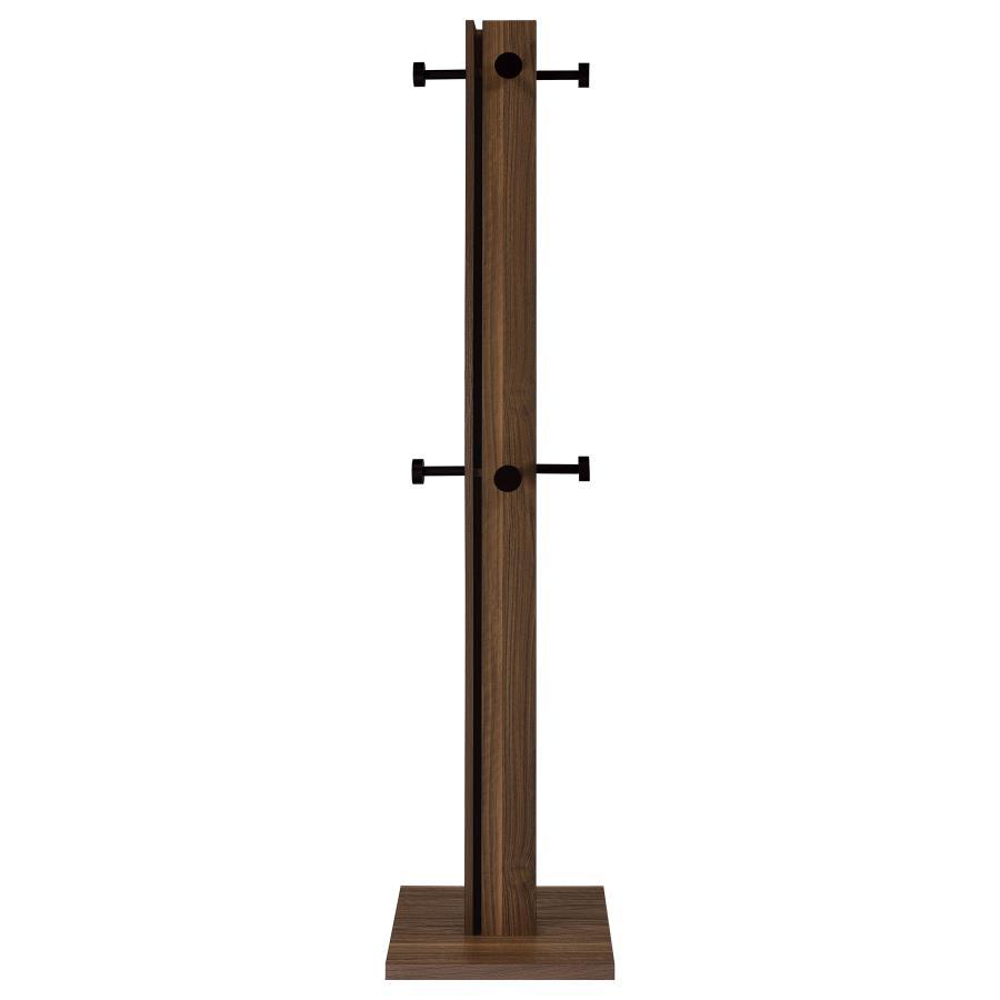 Rikkie - Coat Rack And Mirror - Walnut by Coaster Fine Furniture | Bel Furniture