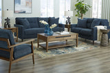 Bixler - Living Room Set Blue 3 Pc. Sofa, Loveseat, Chair by Signature Design by Ashley® | Bel Furniture