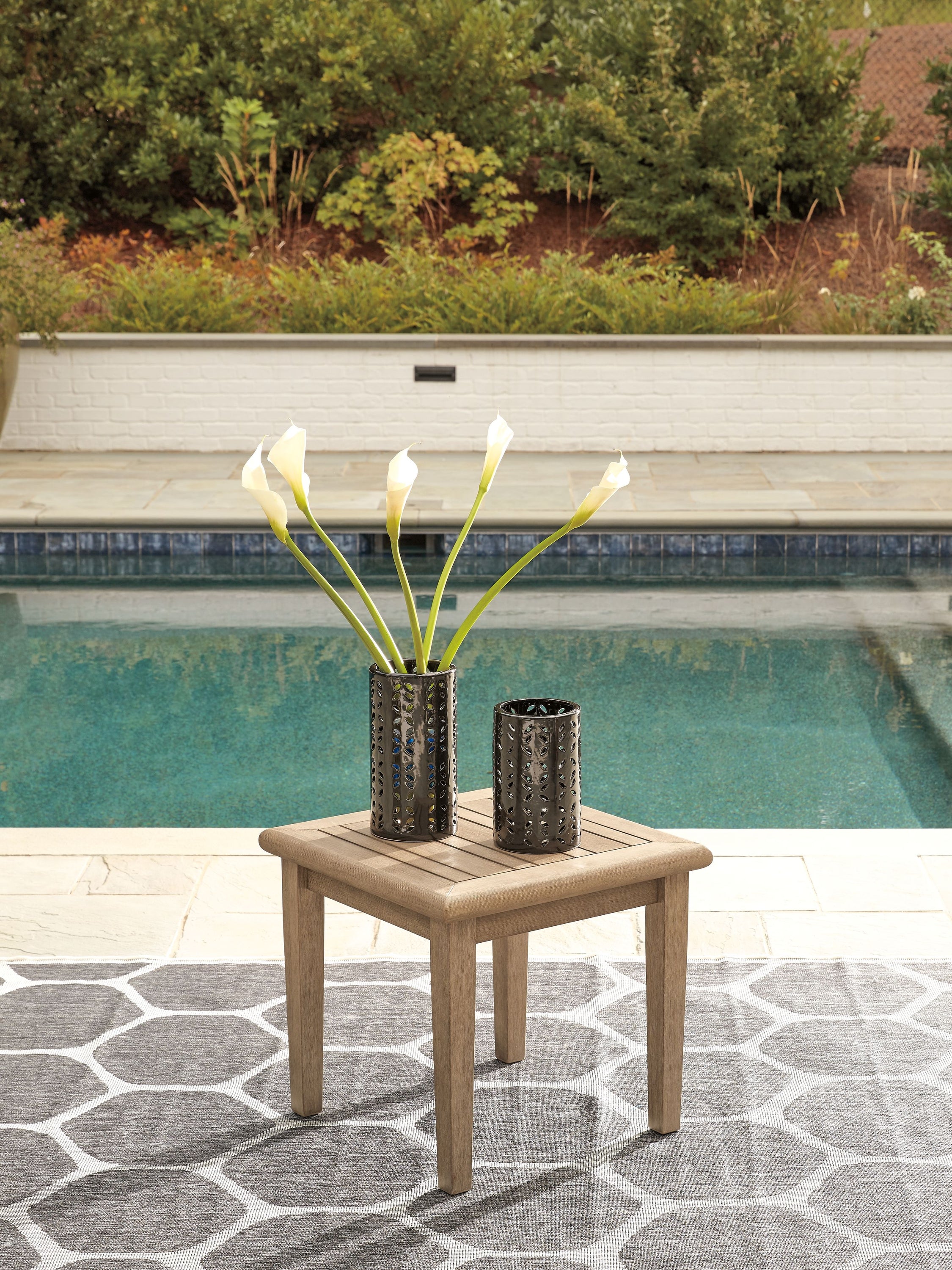 Carter Hall - Beige - Square End Table