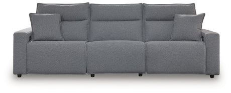 Modmax - Salt And Pepper - Reclining Sectional Gray 3 Pc. Power Reclining Sectional by Signature Design by Ashley® | Bel Furniture