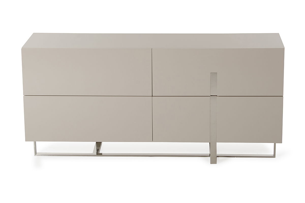 Minimalist 3 Drawer Dresser - Light Gray