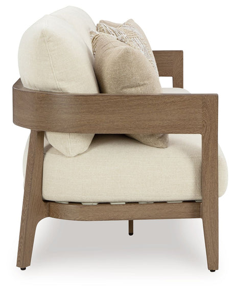 Serene Bay - Dark Brown / White - Sofa With Cushion by Signature Design by Ashley® | Bel Furniture