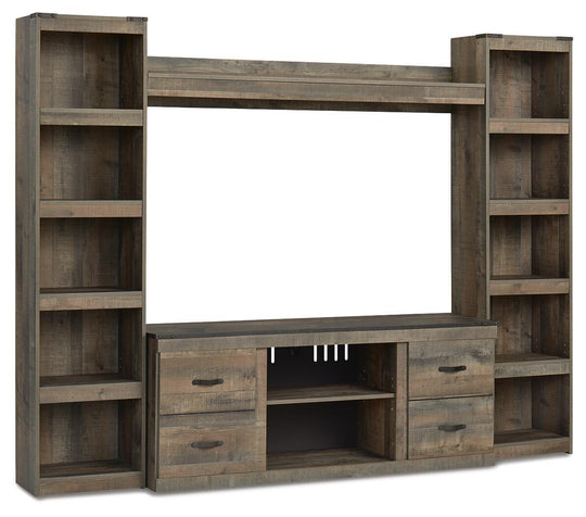 Trinell - 4-Piece Entertainment Center With 60" TV Stand