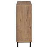 Teller - 2-Door Shoe Storage Cabinet - Natural Oak by Coaster Fine Furniture | Bel Furniture