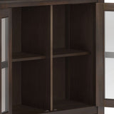 Artisan - Low Storage Cabinet - Tobacco Brown by Simpli-Home | Bel Furniture