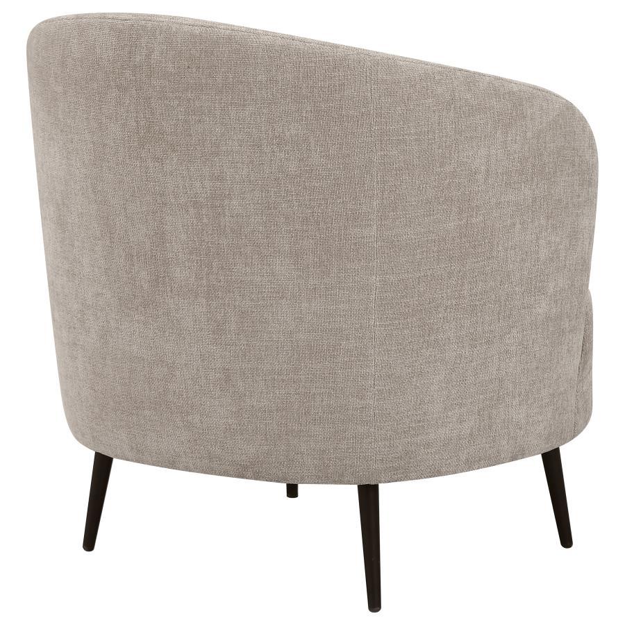 Ellorie - Upholstered Channel Back Curved Chair - Beige by Coaster Fine Furniture | Bel Furniture