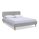 Diego - Low Upholstered Platform Bed by Jennifer Taylor Home | Bel Furniture