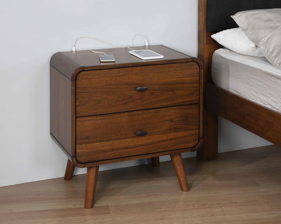 Robyn - 2-Drawer Nightstand by CoasterEssence | Bel Furniture