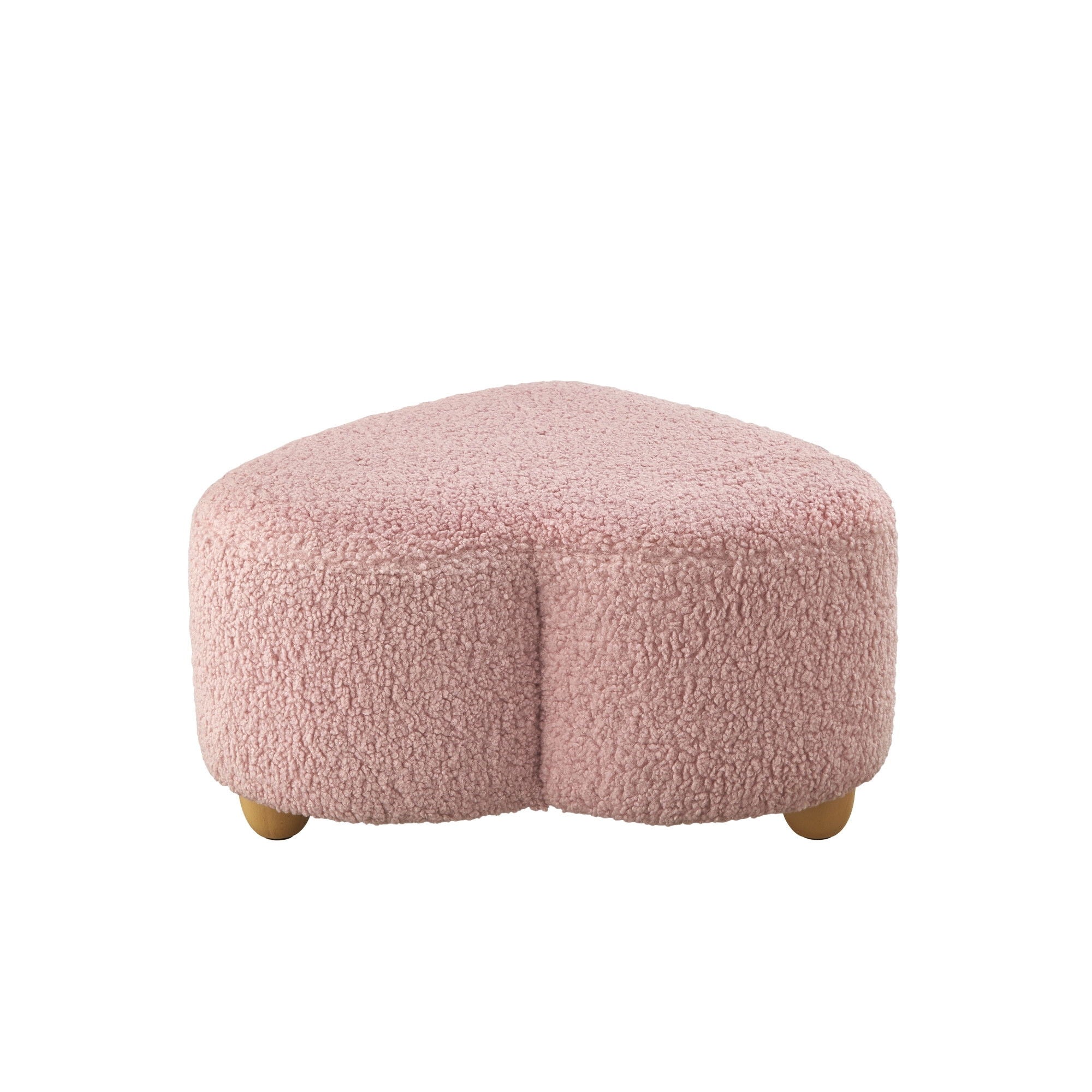 Wool Specialty Ottoman - Blush / Brown