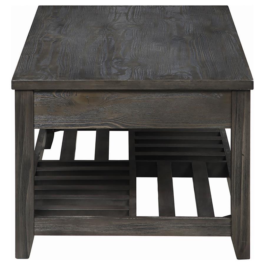 Cliffview - Rectangular Wood Lift Top Coffee Table - Gray