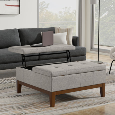 Dover - Multifunctional Lift Top Coffee Table Storage Ottoman - view 26