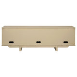 Kailani - 79" 4-door Cane TV Stand Media Console - Beige Oak