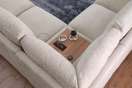 Celine - Fabric Corner Sectional Sofa With Right-Facing Chaise, Cupholders, And Charging Ports - view 23