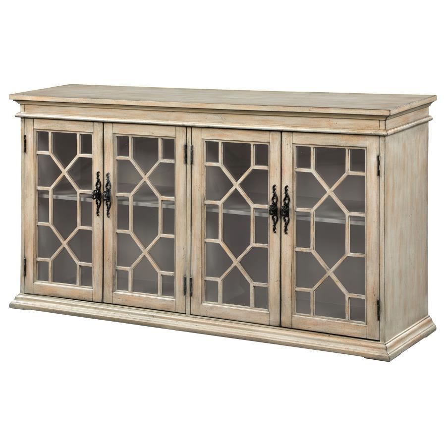 Kiara - Dual Glass Door Accent Cabinet