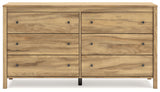 Bermacy - Light Brown - Six Drawer Dresser by Signature Design by Ashley® | Bel Furniture