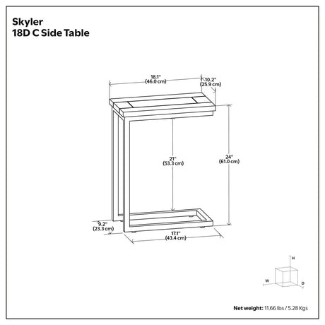 Skyler - Handcrafted C Side Table - view 33
