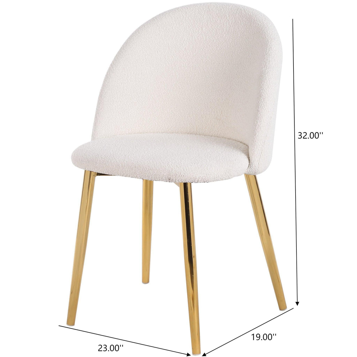 Marion - Dining Chair (Set of 2) - Gold / White