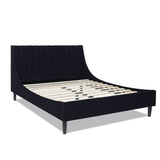 Aspen - Vertical Tufted Modern Headboard Platform Bed Set by Jennifer Taylor Home | Bel Furniture