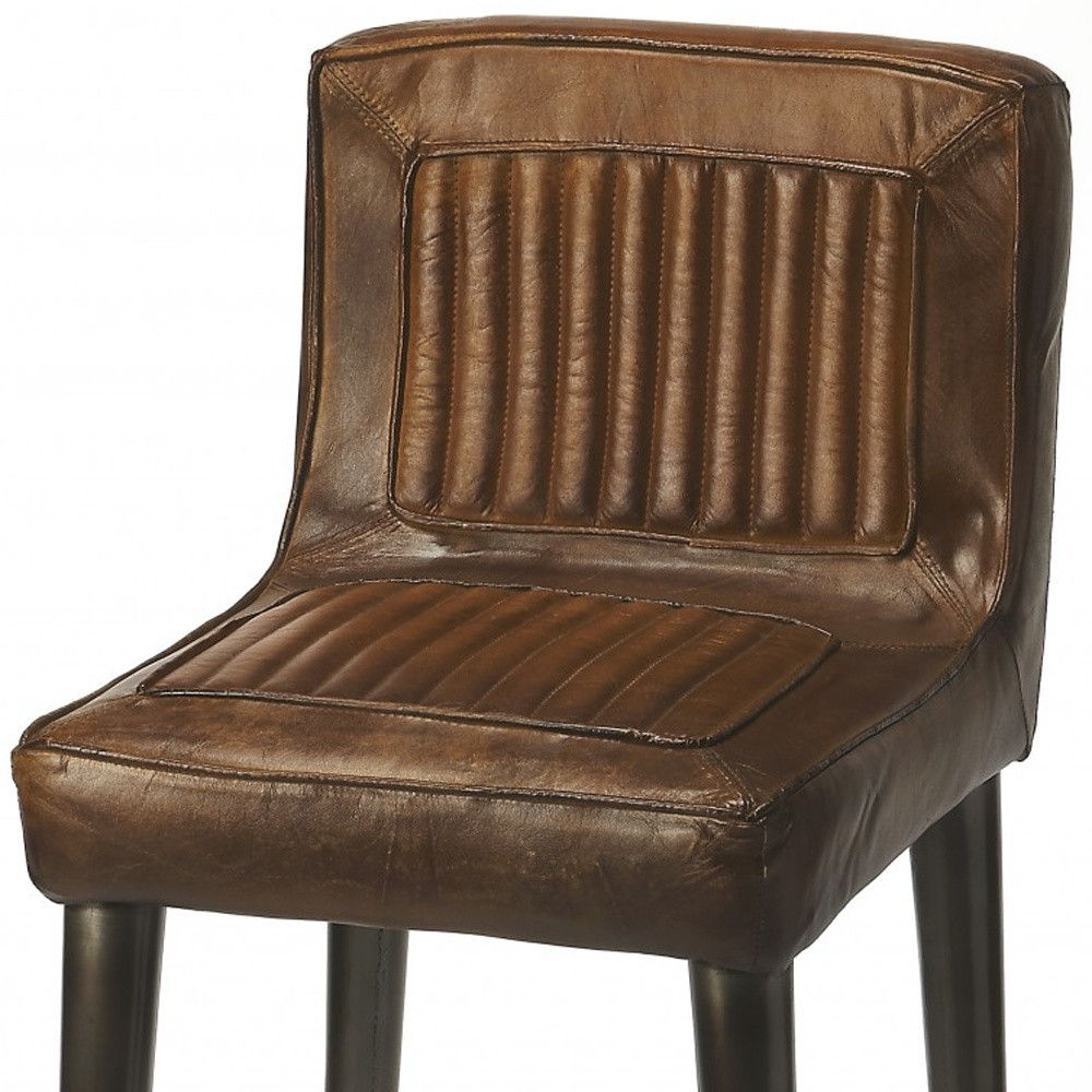 42" Bar Chair - Brown / Black