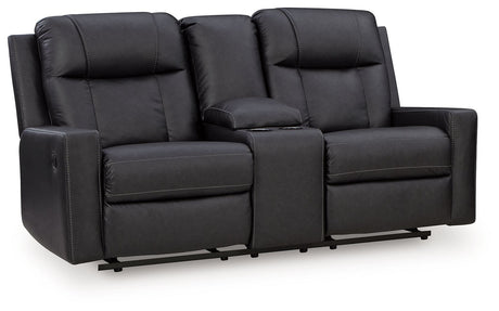 Mackmenville Double Reclining Loveseat With Console