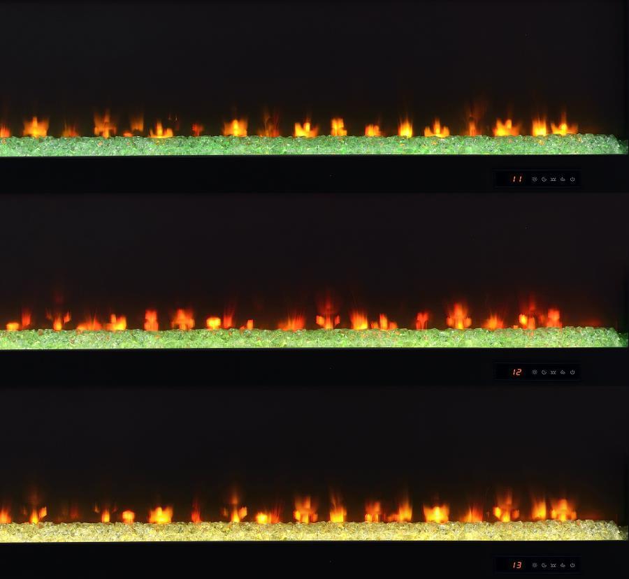 Eddy - 79" 2-Door TV Stand Fireplace Media Console - Mango