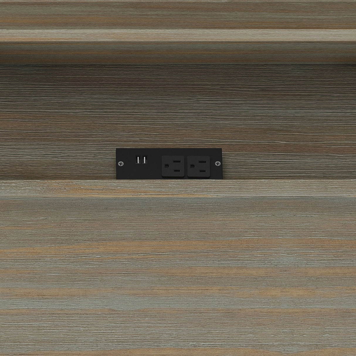 Bowman - Flip Up Desk - Distressed Gray by Simpli-Home | Bel Furniture