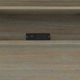 Bowman - Flip Up Desk - Distressed Gray by Simpli-Home | Bel Furniture