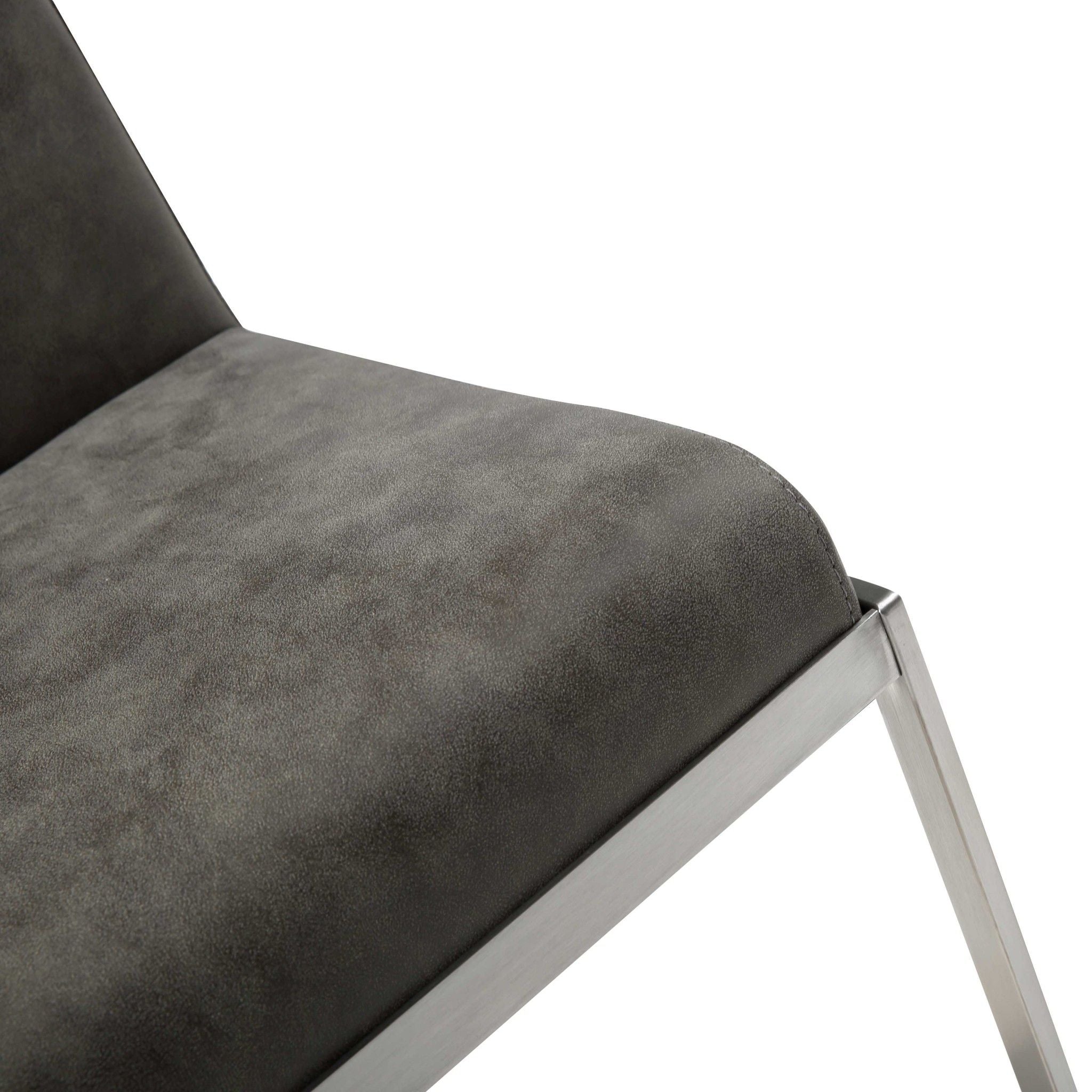 Stainless Steel Bar Chair - Gray / Silver