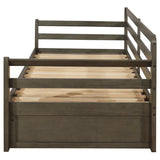 Sorrento - 2-Drawer Twin Long Daybed With Extension Trundle - Gray by CoasterEssence | Bel Furniture