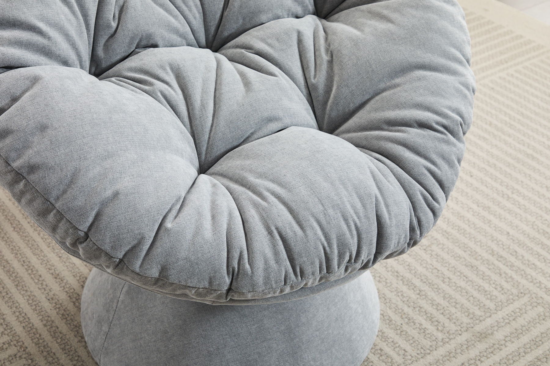 Oversized Swivel Accent Chair, 360 Swivel Barrel Chair, Papasan Chair For Living Room Bedroom