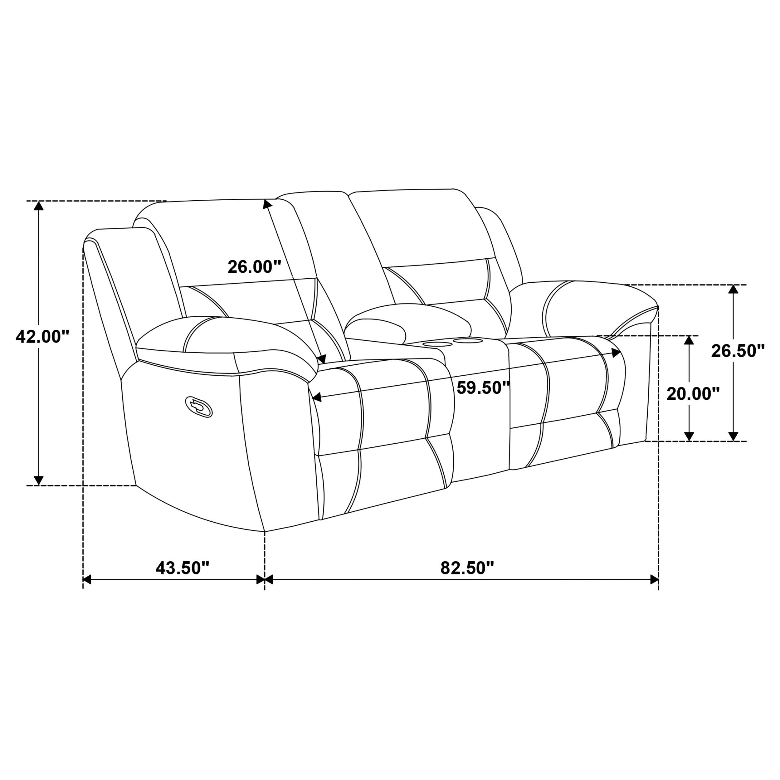 Gilson - Chenille Upholstered Reclining Loveseat - Gray