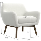 Panom - Lounge Chair - Brown / White