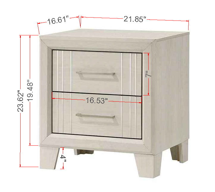 Charlie - Nightstand by Crown Mark | Bel Furniture